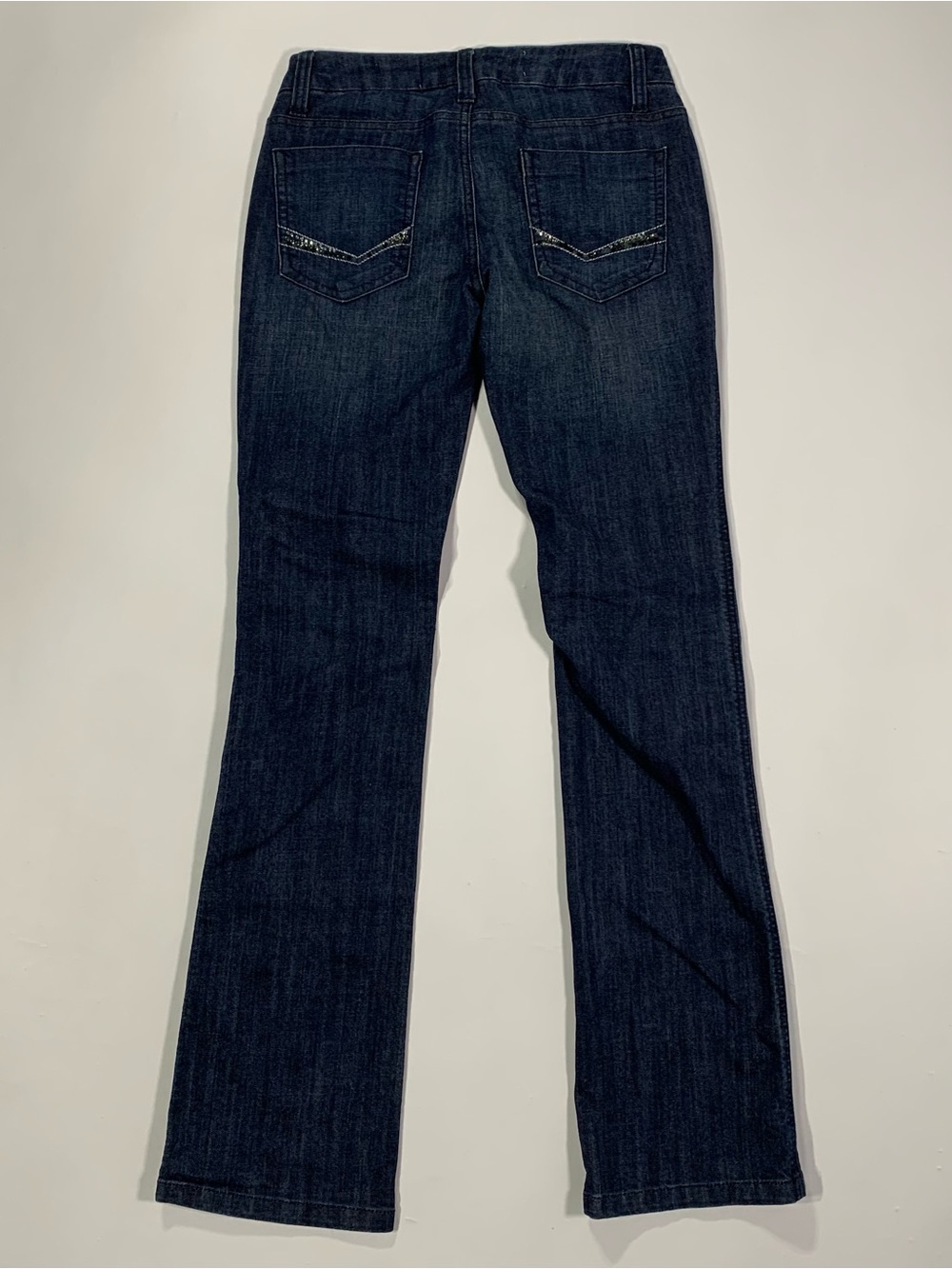 Y2K Vanilla Star Low Rise Bootcut Rhinestone Jeans Size 1